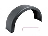 Blatník plast 13“/200 mm DOMAR černý oblý