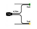 Kabeláž  4,72/7-pól. zástrčka, s předními vývody QS150, baj5