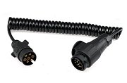 Propojovací kabel o délce 3,2m spirálový, 1x zástrčka 13 pól, 1x zástrčka 7 pól