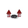 Koncové LED světla K25 na magnet + trojúhelník+7,5m 12/24V