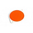 Odrazka kulatá 74 mm na 2 šrouby (uši) -oranžová