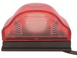 Osvětlení SPZ (registrační značky) LED DOBMAR 26 (12-24V), červené oblé