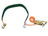 Upínací souprava pro převoz vozidel "přes kolo" 50mm, 3m, 4t, 2x ot. hák, ochrana, VDI2700