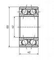 Ložisko do bubnu AL-KO 2361 EURO PLUS (80x42/h42) v setu, originál