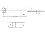 Tlumič nájezdové brzdy KNOTT KF30-E, KRV30 (M14, 3000 kg)