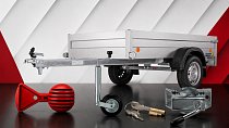 PŘÍVĚS HANDY-3 N1, 750 KG + SAFETY-BALL + ZÁMEK AL-KO + OPĚRNÉ KOLEČKO