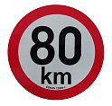 Omezení rychlosti 80 km retroreflexní pr. 200 mm