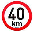 Omezení rychlosti 40 km retroreflexní pr. 200 mm
