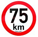 Omezení rychlosti 75 km retroreflexní pr. 200 mm