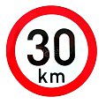 Omezení rychlosti 30 km retroreflexní pr. 200 mm