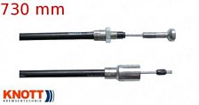 Lanovod brzdový KNOTT 730/920 mm rychlomont. (s čočkou)