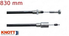Lanovod brzdový KNOTT 830/1020 mm rychlomont. (s čočkou)