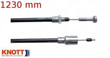 Lanovod brzdový KNOTT 1230/1420 mm rychlomont. (s čočkou)