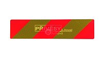 Reflexní tabule na nákl. automobily a tahače 565x132x1mm (pravá+levá)