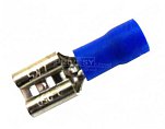 Konektor plochý izolovaný 6,3×1,5-2,5 modrý