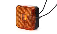 Svítilna boční obrysová LED WAS W63, 12-24V, čtvercová
