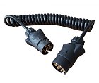 Propojovací kabel o délce 3m spirálový, 2x zástrčka 7 pól 12V TESAT