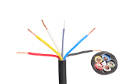 Kabel 5×0,75 mm černá/bílá/červená/žlutá/modrá