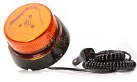 Maják magnetický LED oranžový WAS W112, kabel 3m, autozástrčka