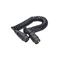 Propojovací kabel o délce 5m spirálový, 2x zástrčka 7 pól 12V
